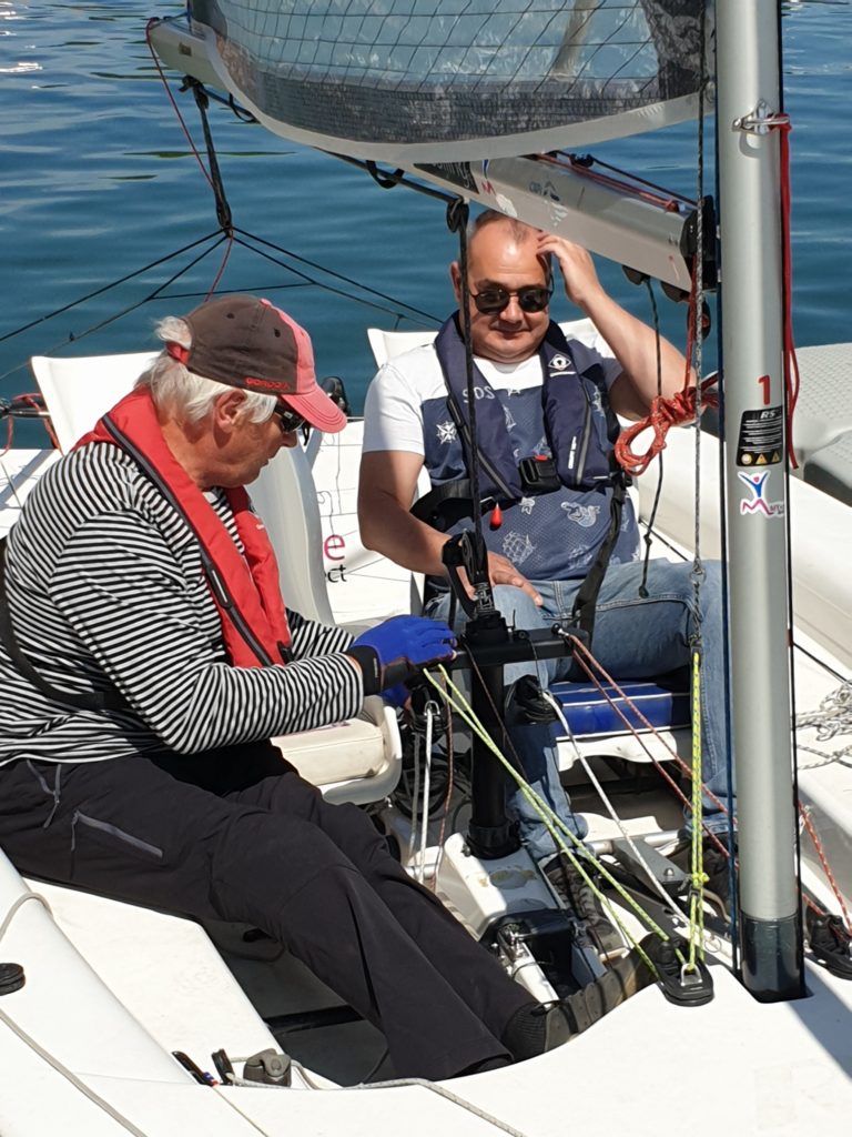 Manoeuvres à bord de deux personnes