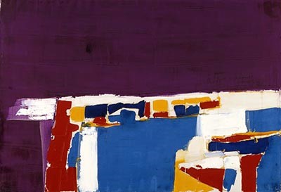 Tableau de Nicolas de Staël, Marseille, 1954.