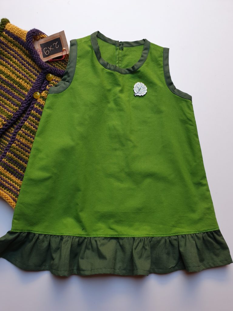 Robe en coton, sans manche