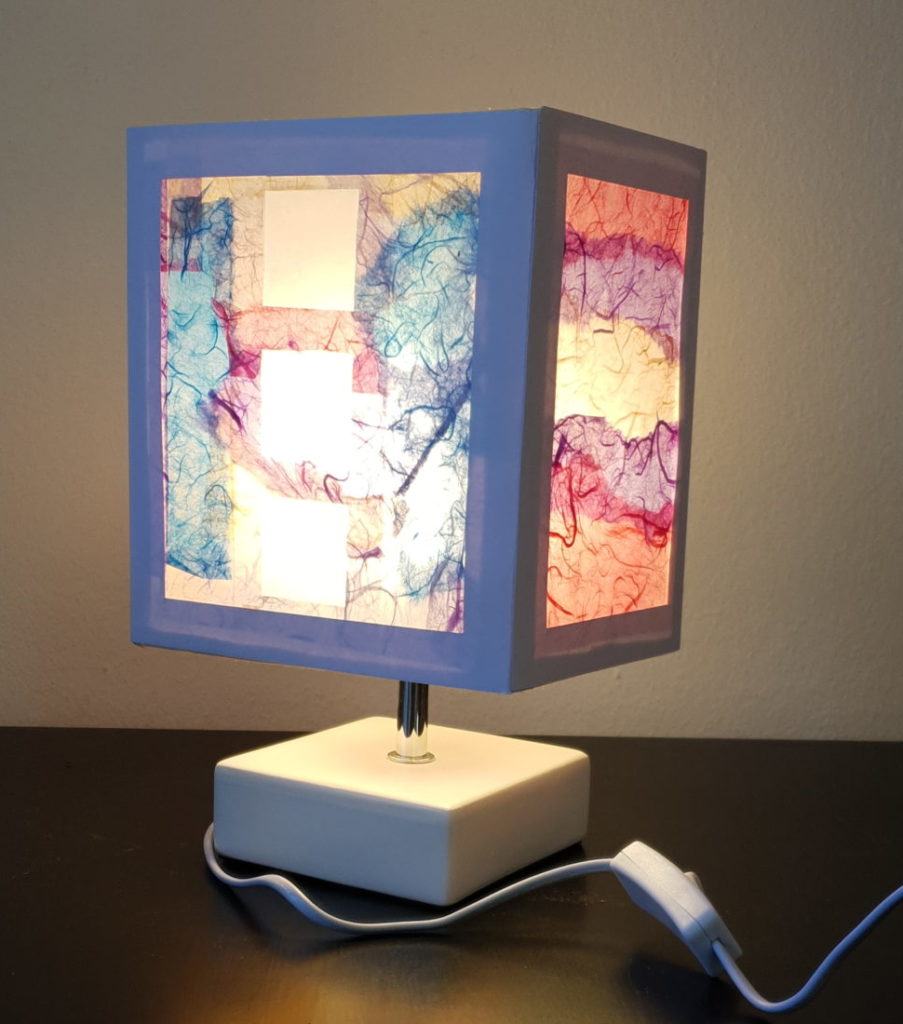 Lampe carrée