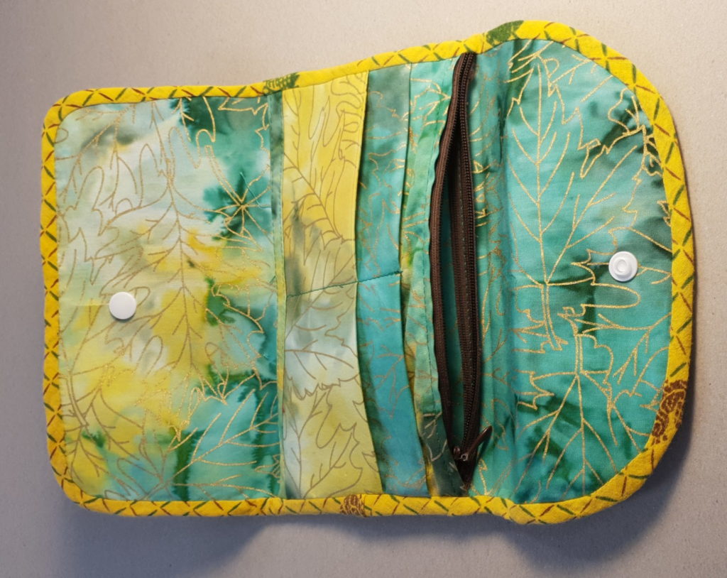 Trousse porte-feuille, intérieur